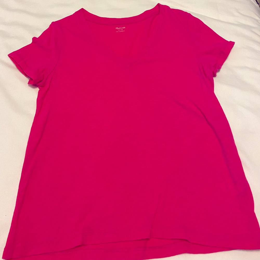 Madewell Whisper Cotton V-Neck Pocket Tee
